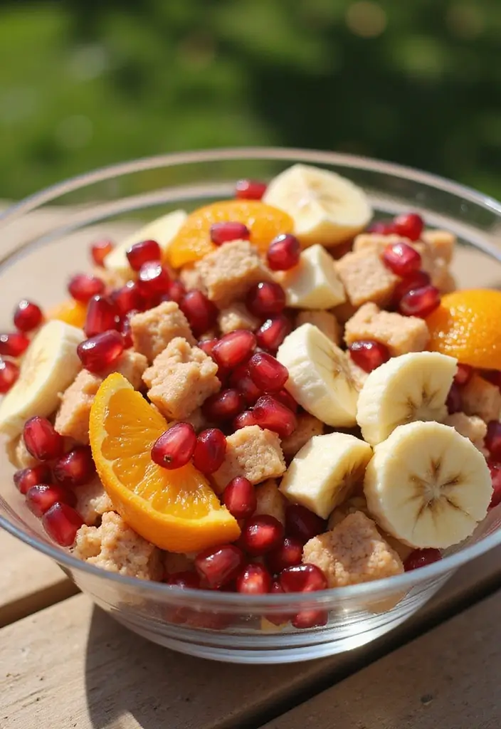 25+ Pomegranate Salad Recipes for a Burst of Color - 22. Pomegranate Fruit Salad