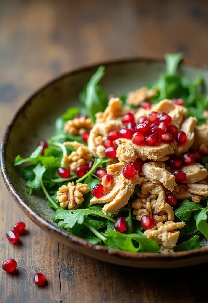 25+ Pomegranate Salad Recipes for a Burst of Color - 6. Pomegranate Chicken Salad