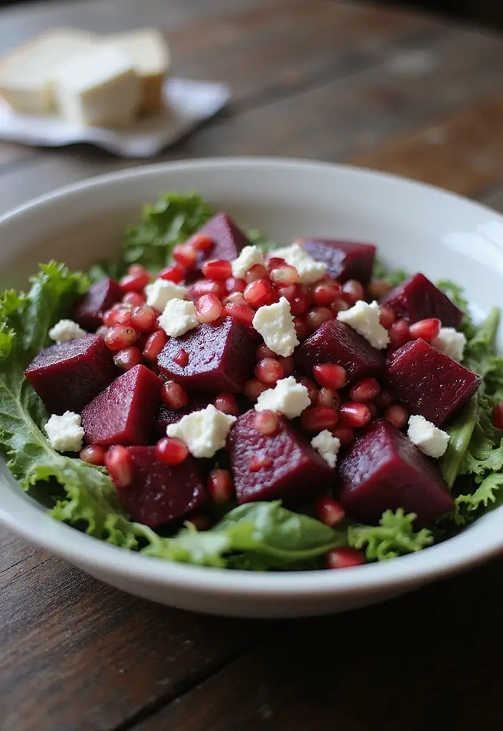 25+ Pomegranate Salad Recipes for a Burst of Color - 7. Pomegranate Beet Salad