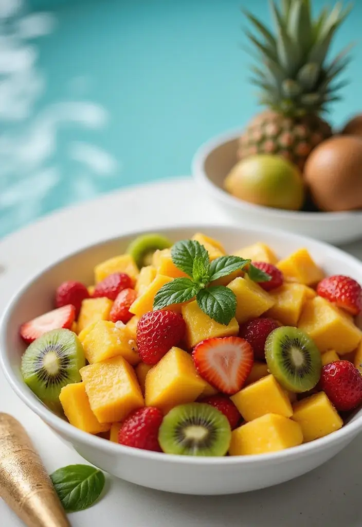 25+ Potluck Salad Recipes That Always Impress - 12. Tropical Fruit Salad