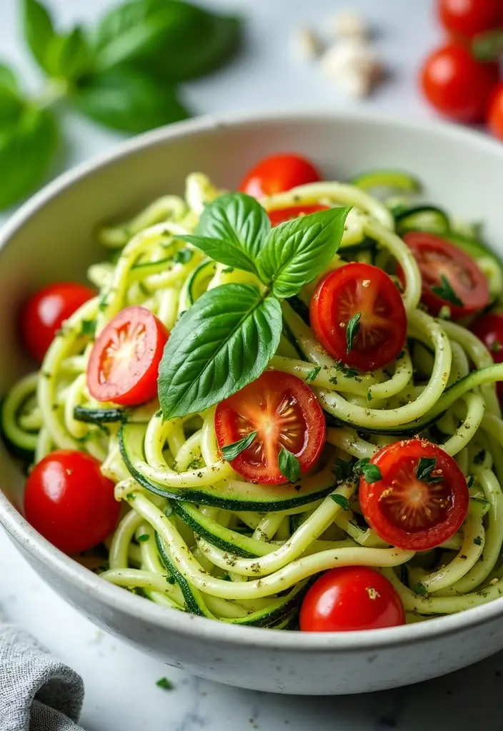 25+ Potluck Salad Recipes That Always Impress - 16. Zucchini Noodle Salad