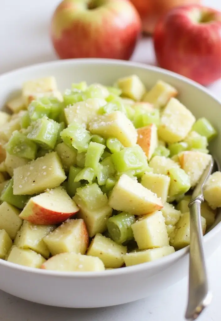 25+ Potluck Salad Recipes That Always Impress - 24. Apple and Celery Salad