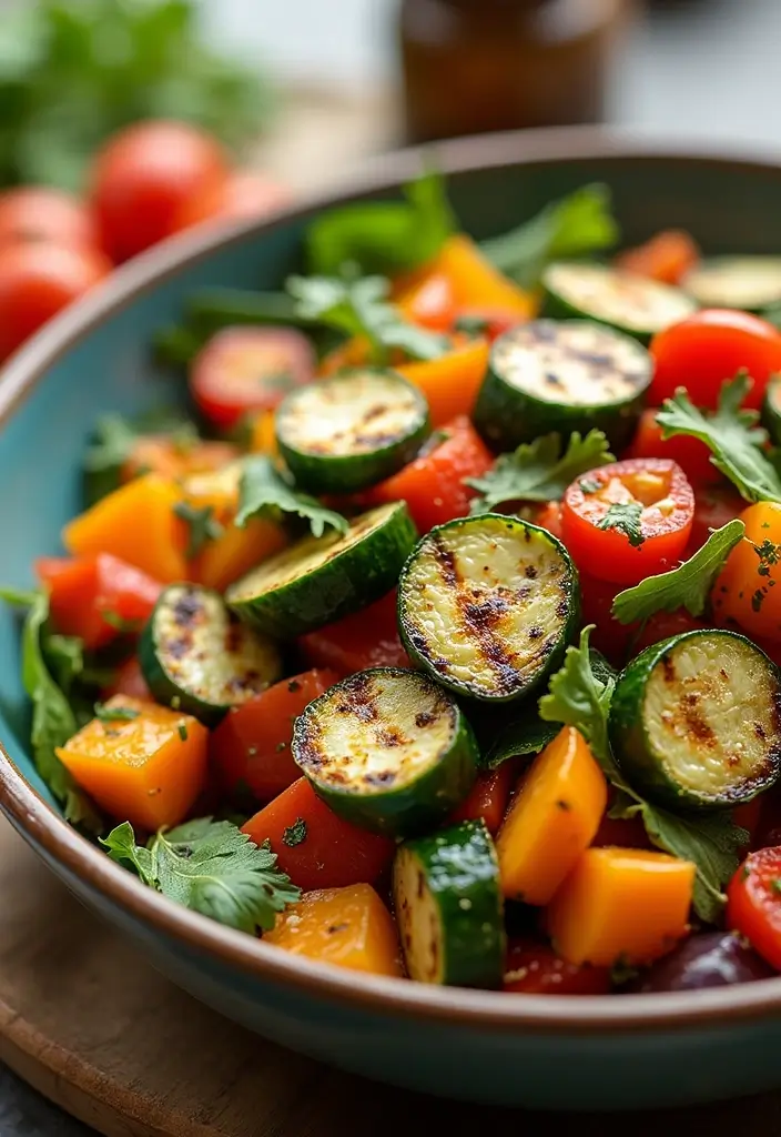 25+ Potluck Salad Recipes That Always Impress - 25. Grilled Vegetable Salad