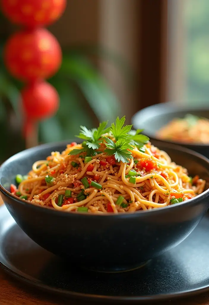 25+ Potluck Salad Recipes That Always Impress - 6. Asian Sesame Noodle Salad
