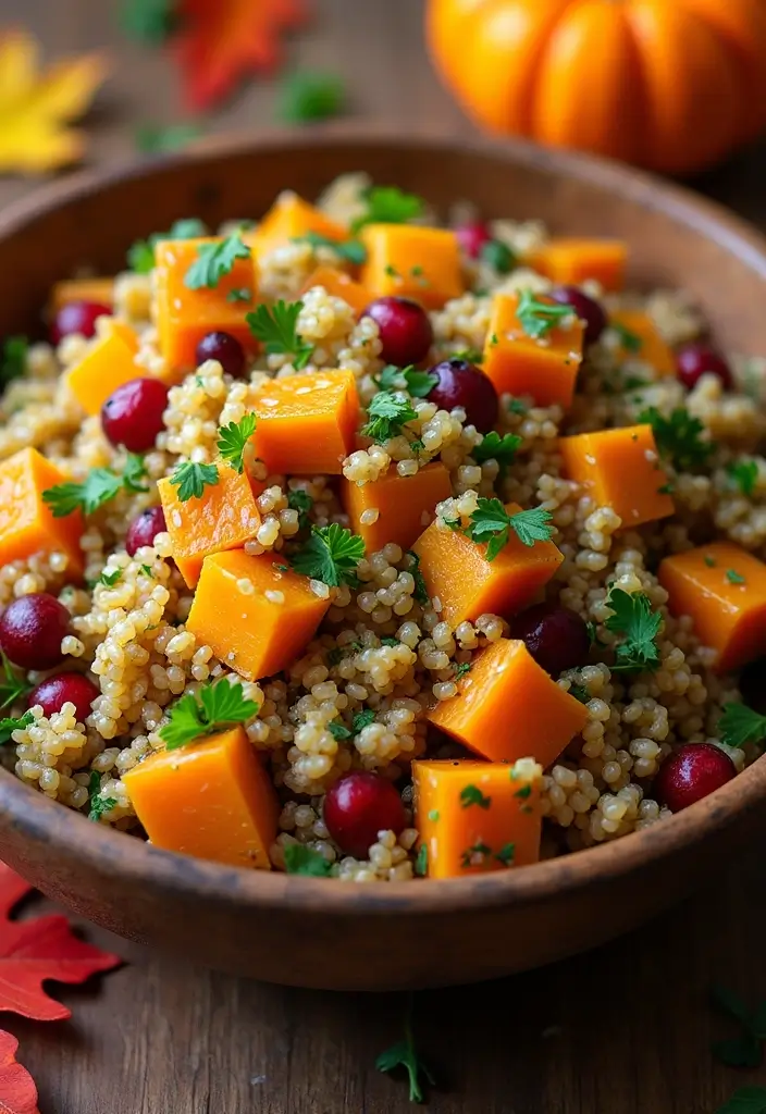 25+ Pumpkin Salad Recipes for Fall Flavor Lovers - 1. Roasted Pumpkin & Quinoa Salad