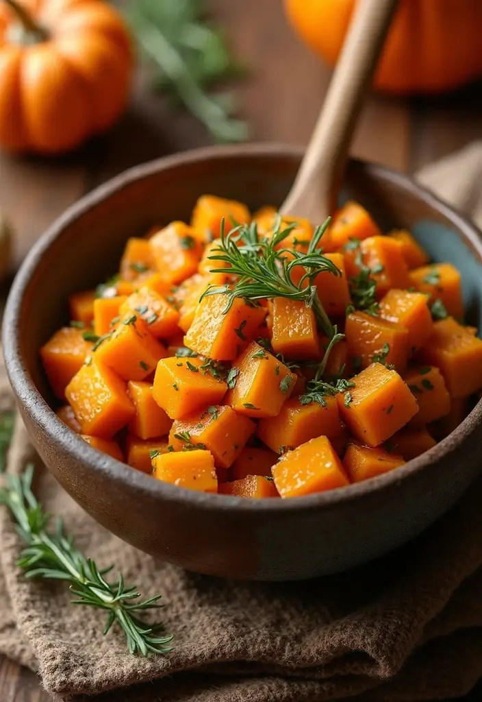25+ Pumpkin Salad Recipes for Fall Flavor Lovers - 14. Pumpkin & Sweet Potato Salad