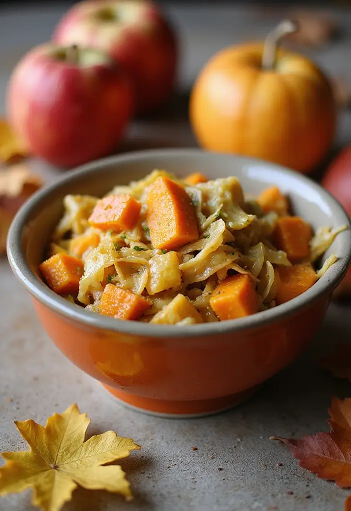 25+ Pumpkin Salad Recipes for Fall Flavor Lovers - 15. Pumpkin & Cabbage Salad with Apple Cider Vinaigrette