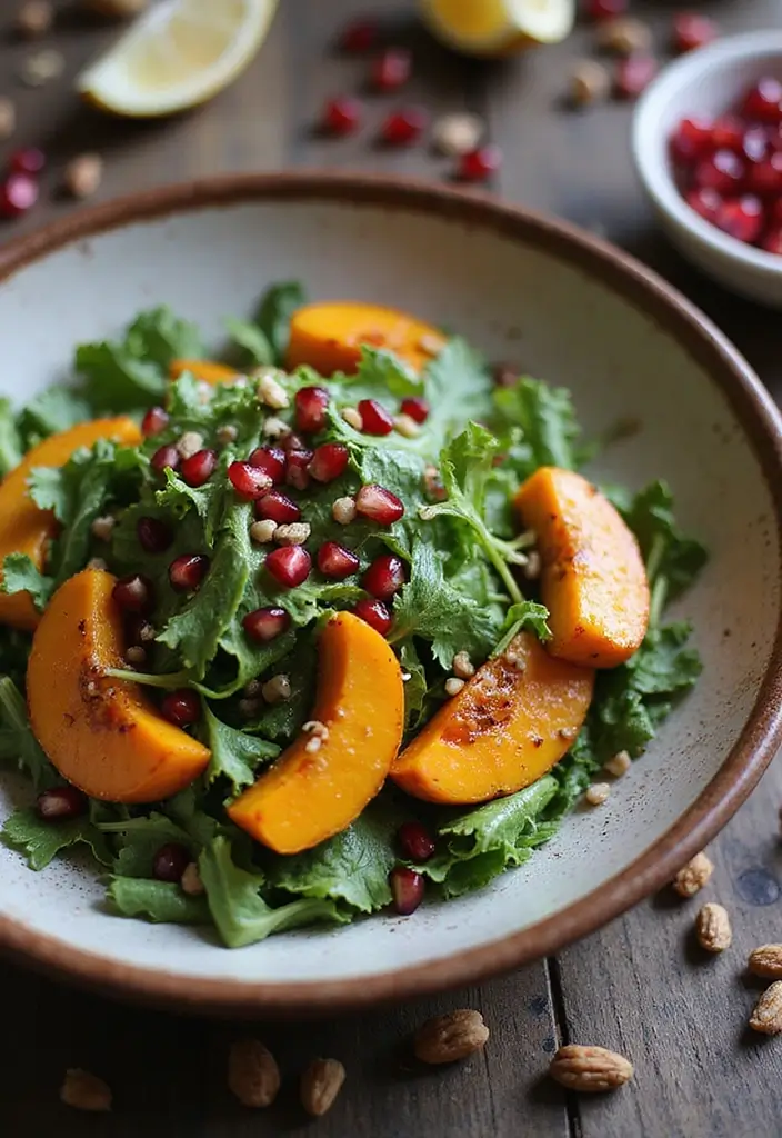 25+ Pumpkin Salad Recipes for Fall Flavor Lovers - 6. Pumpkin and Arugula Salad with Pomegranate