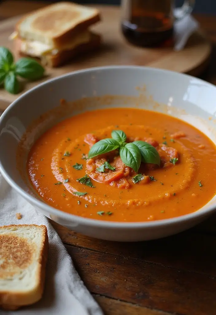 25+ Pureed Soup Recipes for Creamy Cozy Dinners 1 25+ Pureed Soup Recipes for Creamy Cozy Dinners - 1. Creamy Tomato Basil Soup