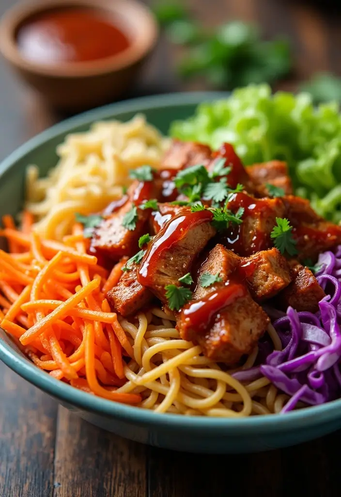 25+ Ramen Salad Recipes for Quick Tasty Meals - 12. BBQ Ramen Salad