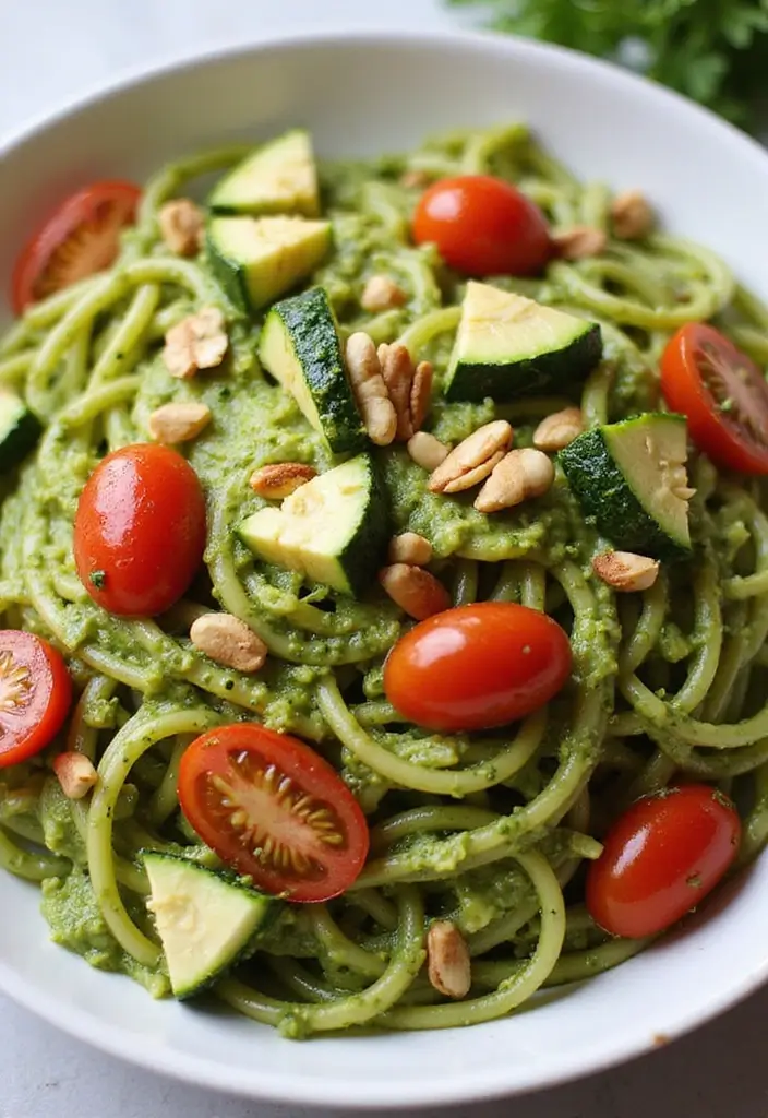 25+ Ramen Salad Recipes for Quick Tasty Meals - 18. Pesto Ramen Salad