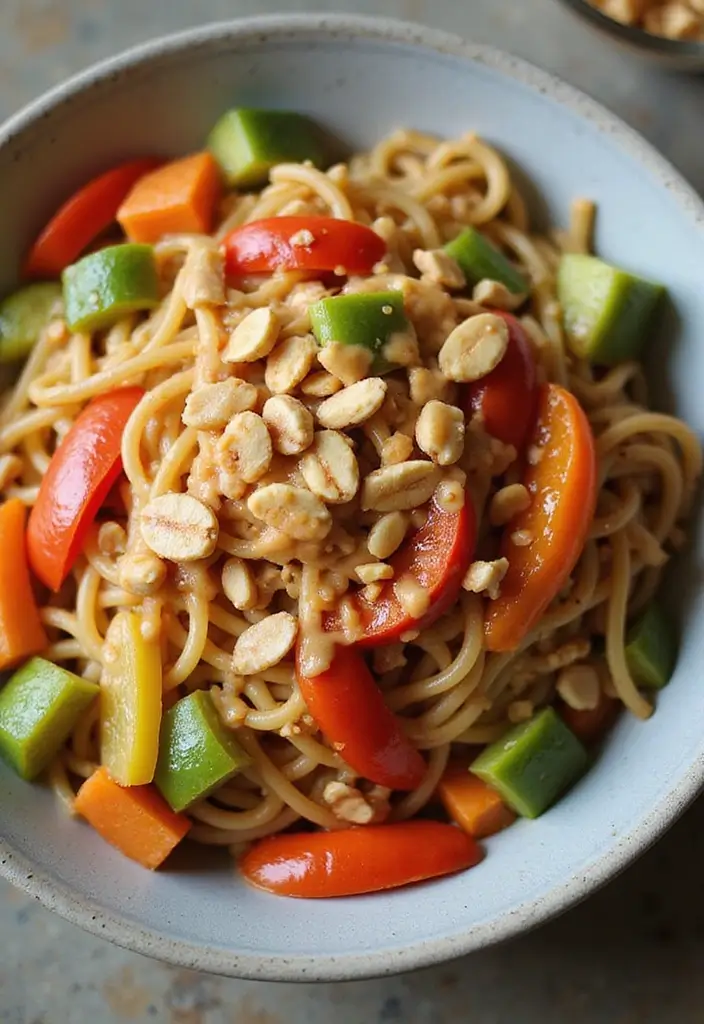 25+ Ramen Salad Recipes for Quick Tasty Meals - 2. Spicy Peanut Ramen Salad