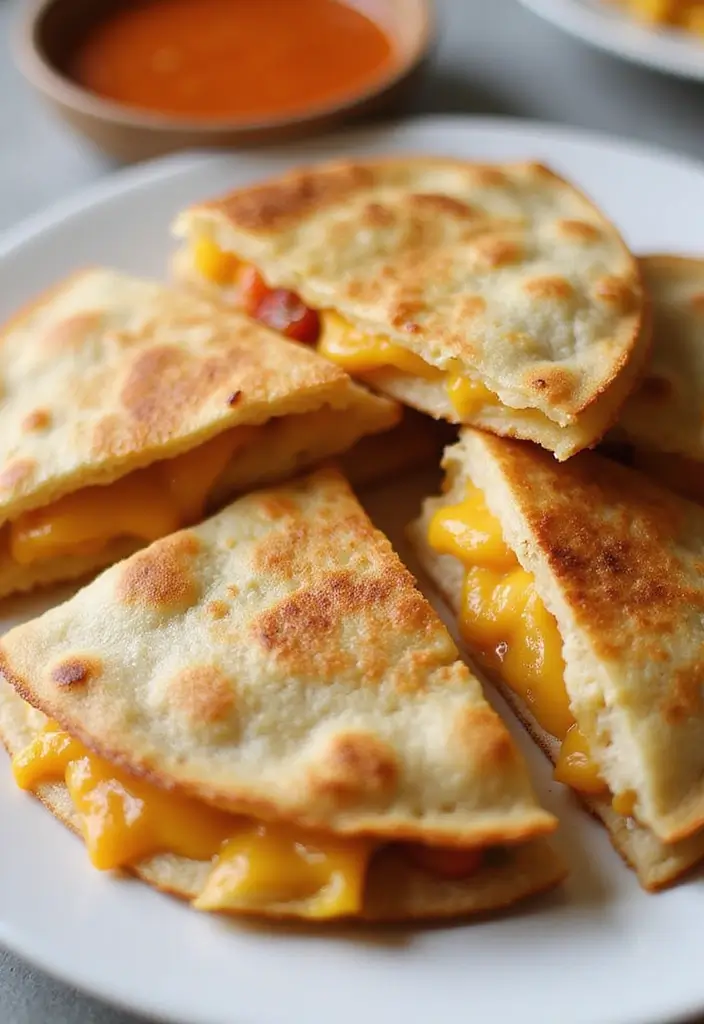 25+ Recipes Using Canned Tomato Soup in Creative Ways - 9. Cheesy Tomato Soup Quesadillas