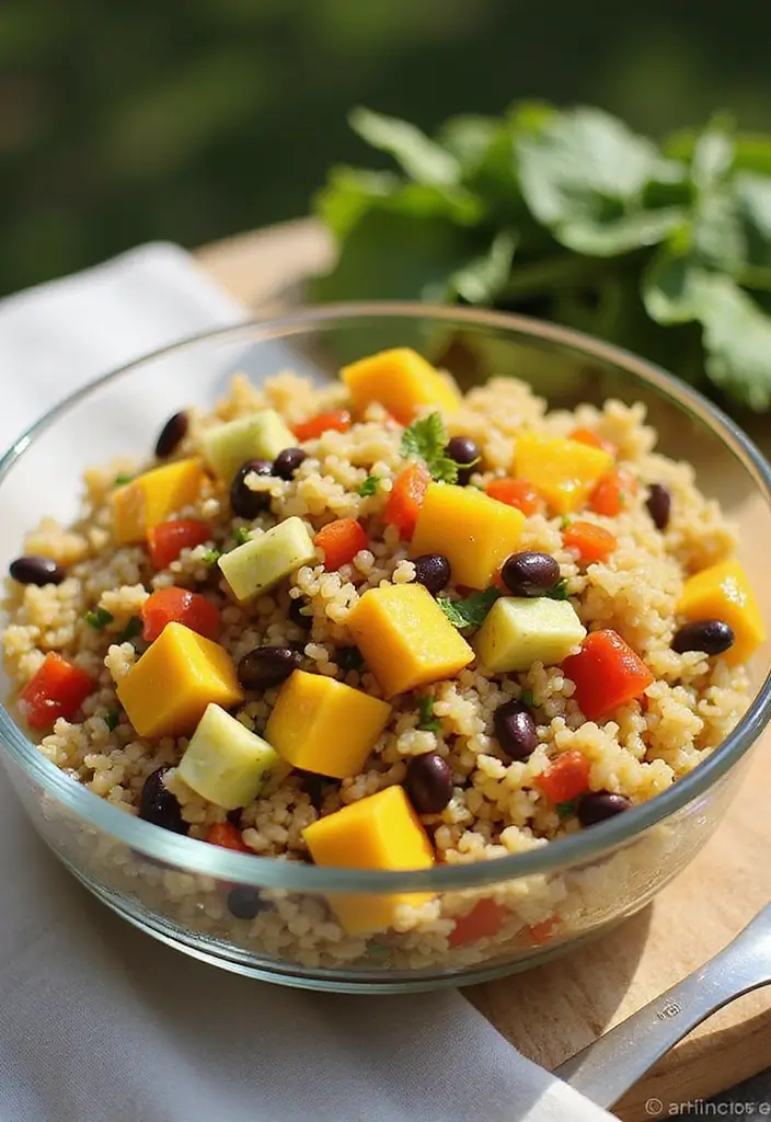 25+ Rice Salad Recipes That Are Filling and Flavorful - 2. Tropical Mango Rice Salad