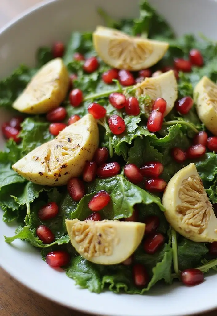 30 Artichoke Salad Recipes for a Mediterranean Touch - 12. Artichoke and Pomegranate Salad