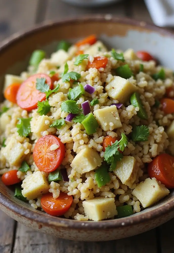 30 Artichoke Salad Recipes for a Mediterranean Touch - 19. Artichoke and Rice Salad