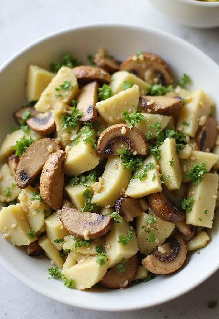 30 Artichoke Salad Recipes for a Mediterranean Touch - 24. Artichoke and Mushroom Salad
