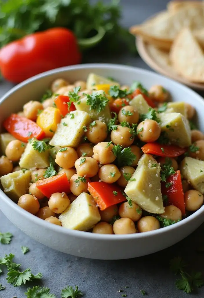 30 Artichoke Salad Recipes for a Mediterranean Touch - 3. Artichoke and Chickpea Salad