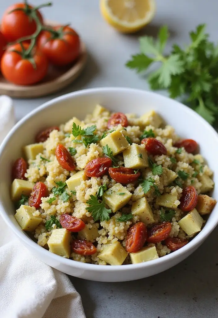 30 Artichoke Salad Recipes for a Mediterranean Touch - 4. Mediterranean Quinoa Artichoke Salad