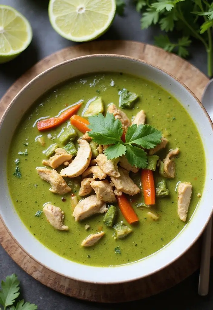 30 Asian Soup Recipes Bursting with Flavor - 18. Thai Green Curry Soup