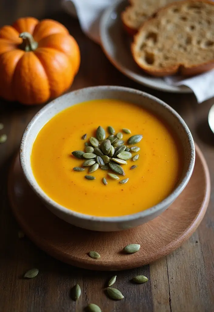 30 Autumn Soup Recipes Perfect for Cozy Nights - 1. Creamy Pumpkin Soup