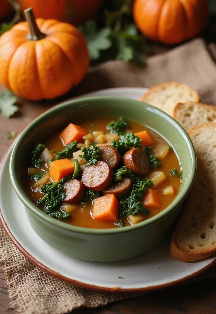 30 Autumn Soup Recipes Perfect for Cozy Nights - 24. Italian Sausage and Kale Soup