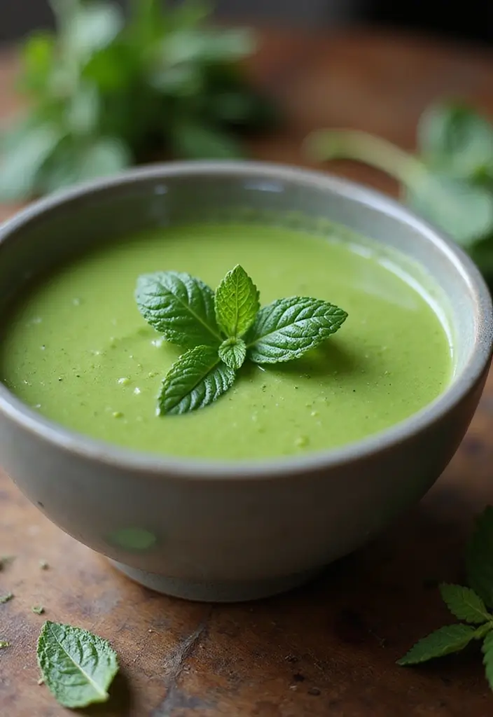 30 Autumn Soup Recipes Perfect for Cozy Nights - 29. Pea and Mint Soup