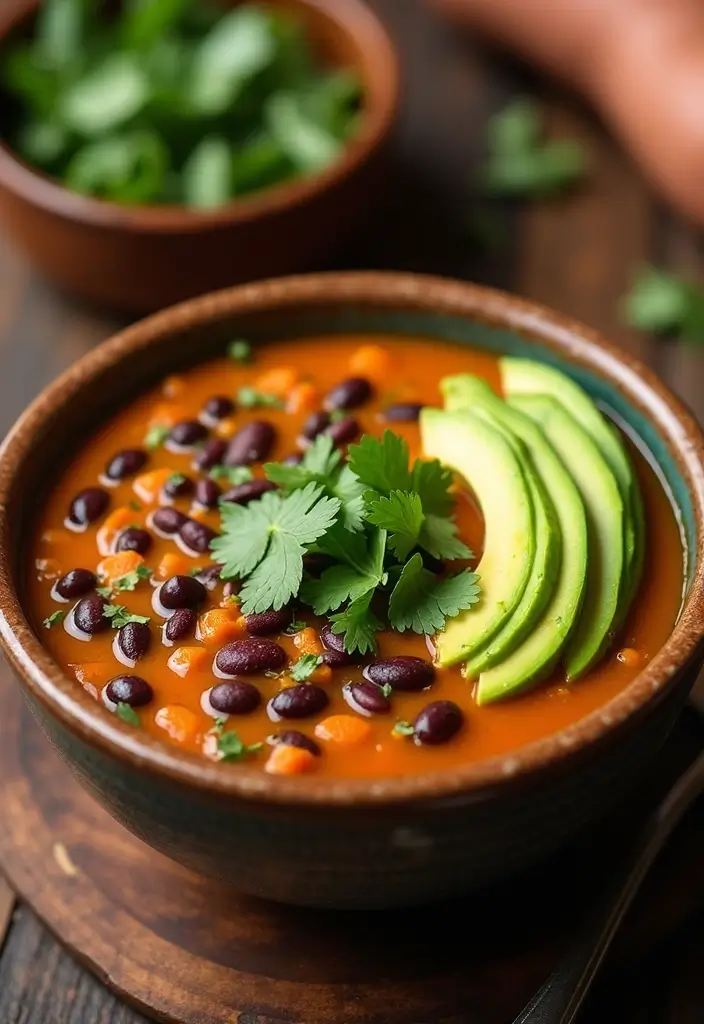 30 Autumn Soup Recipes Perfect for Cozy Nights - 4. Sweet Potato and Black Bean Soup