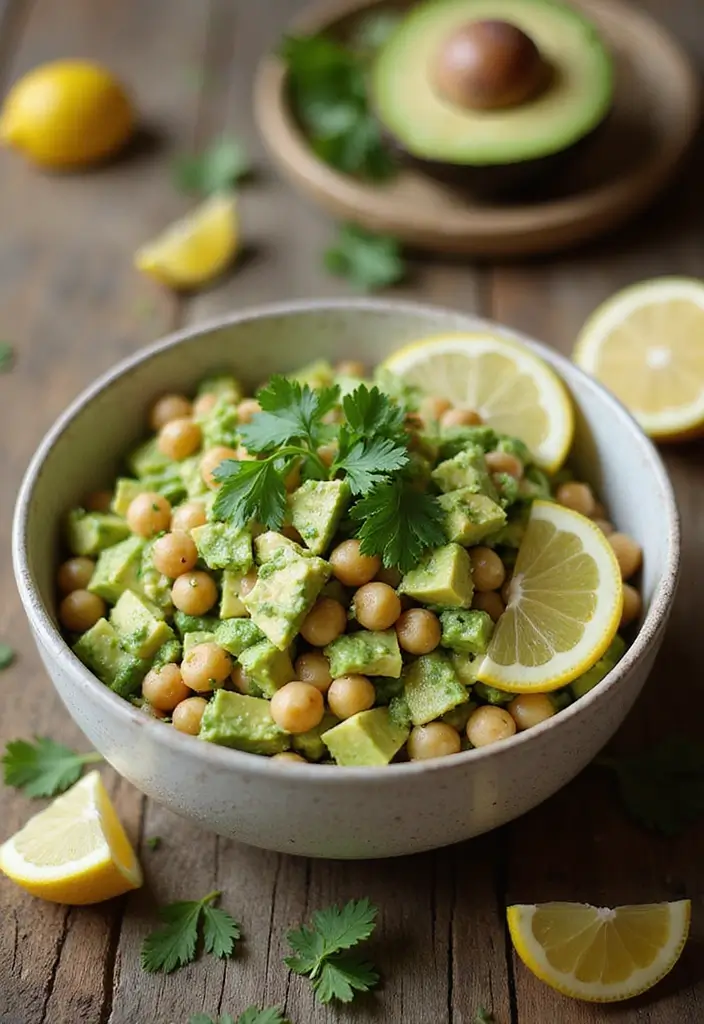 30 Avocado Salad Recipes That Are Creamy and Fresh - 1. Creamy Avocado and Chickpea Salad