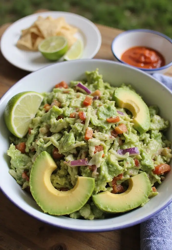 30 Avocado Salad Recipes That Are Creamy and Fresh - 14. Avocado and Cabbage Slaw