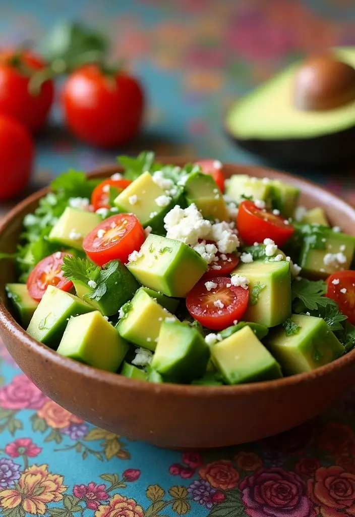 30 Avocado Salad Recipes That Are Creamy and Fresh - 9. Mediterranean Avocado Salad