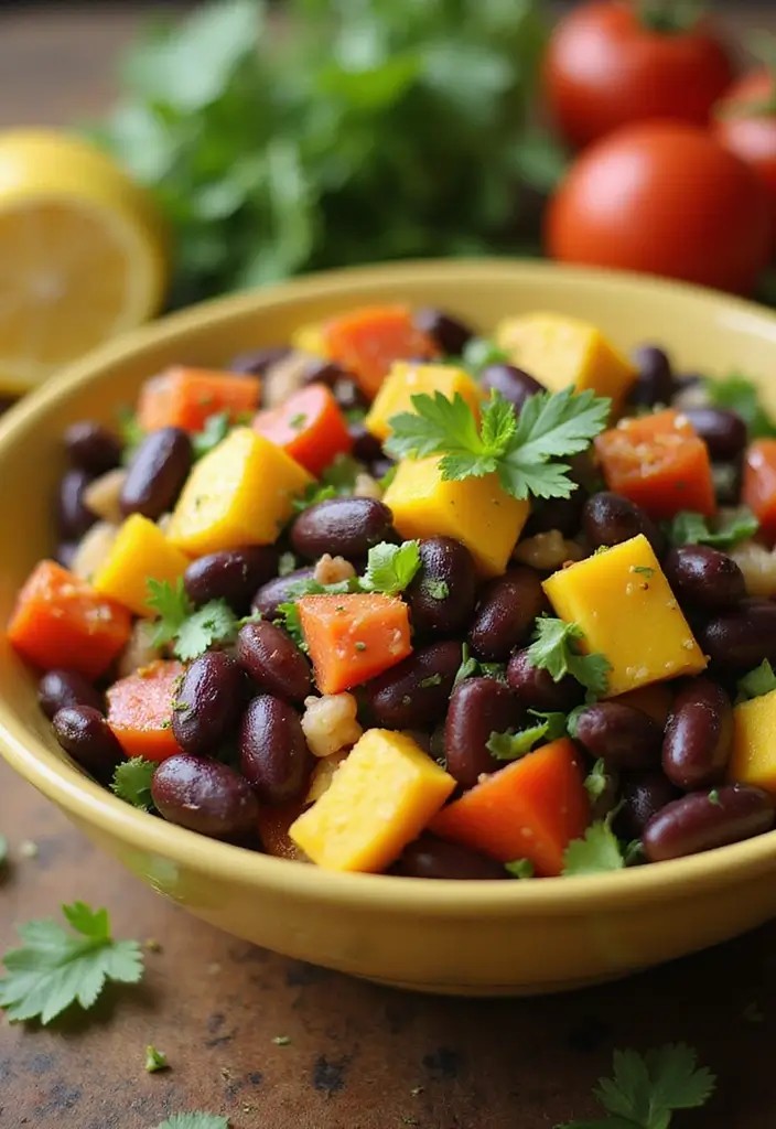30 Bean Salad Recipes for Healthy Hearty Bowls - 10. Caribbean Bean Salad