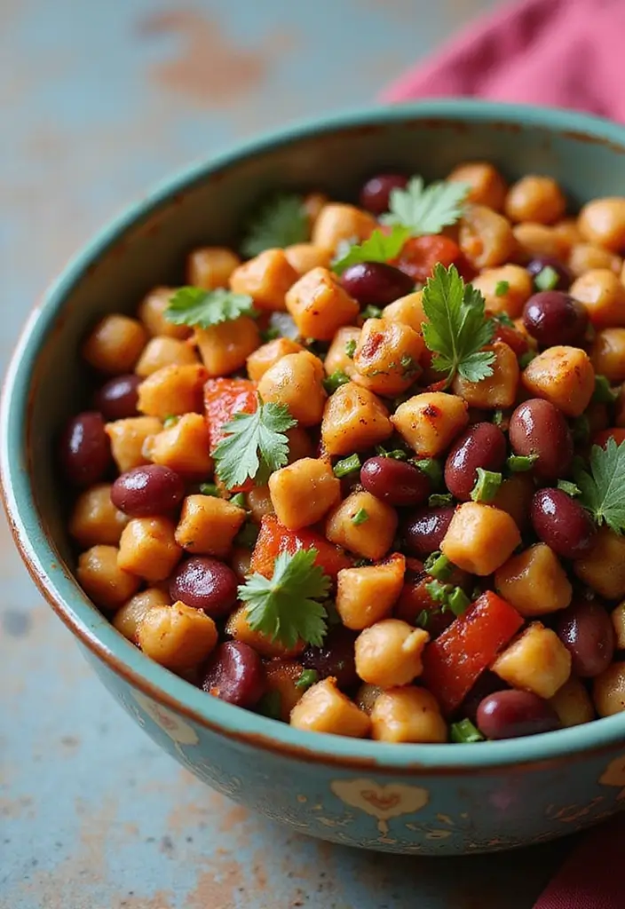 30 Bean Salad Recipes for Healthy Hearty Bowls - 11. Moroccan Bean Salad