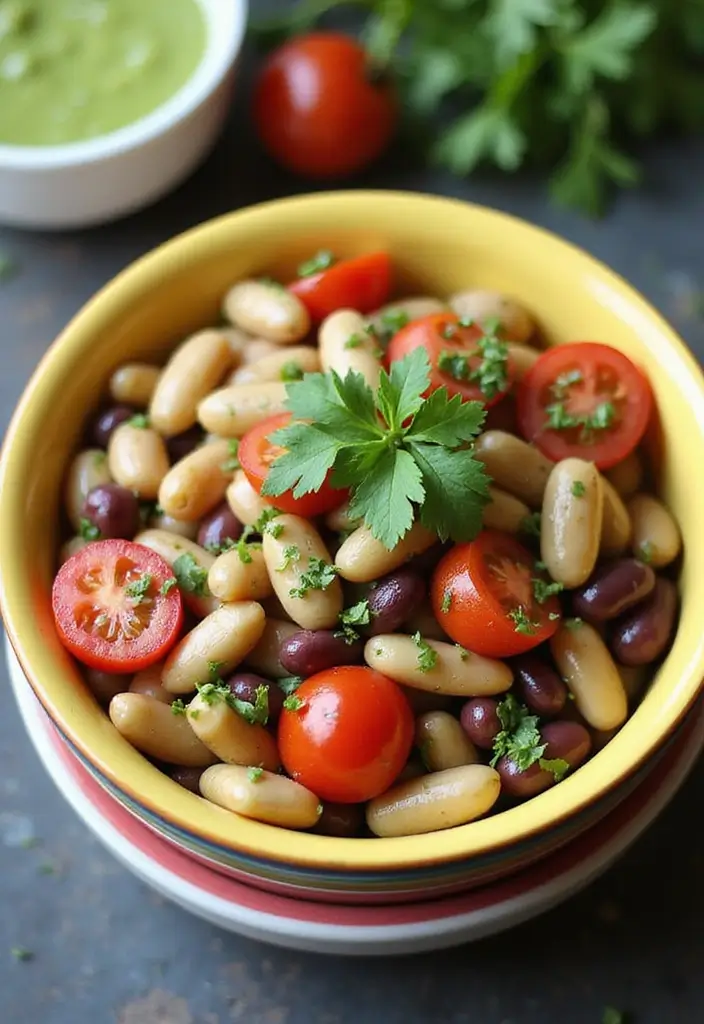 30 Bean Salad Recipes for Healthy Hearty Bowls - 22. Bean Salad with Cilantro Lime Dressing