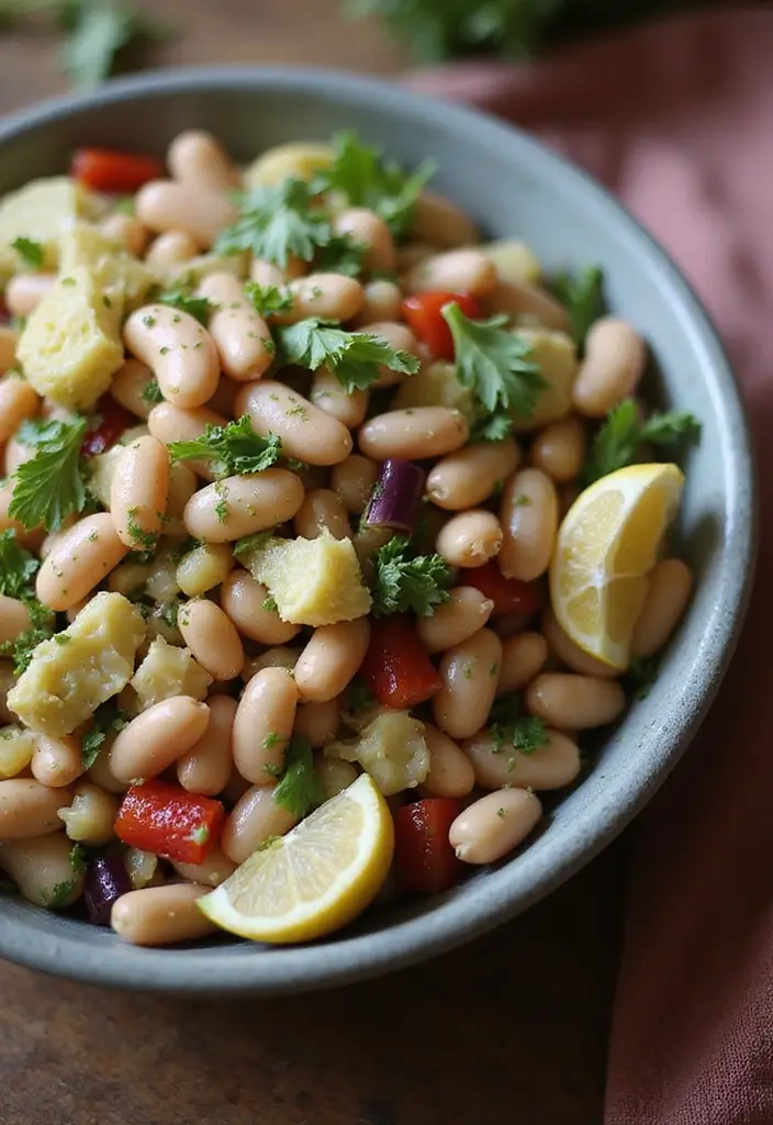 30 Bean Salad Recipes for Healthy Hearty Bowls - 23. Bean Salad with Artichoke Hearts