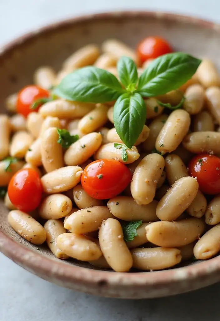 30 Bean Salad Recipes for Healthy Hearty Bowls - 4. Tuscan White Bean Salad