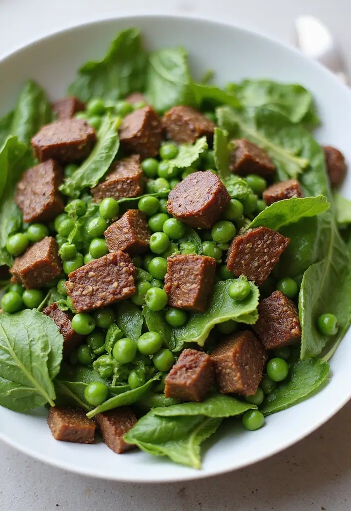 30 Beef Salad Recipes That Are Hearty and Delicious - 17. Beef and Pea Salad