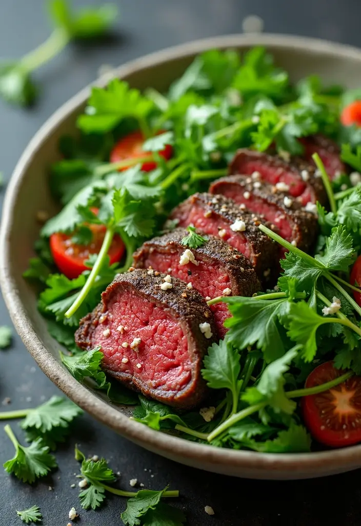 30 Beef Salad Recipes That Are Hearty and Delicious - 30. Beef and Herb Salad