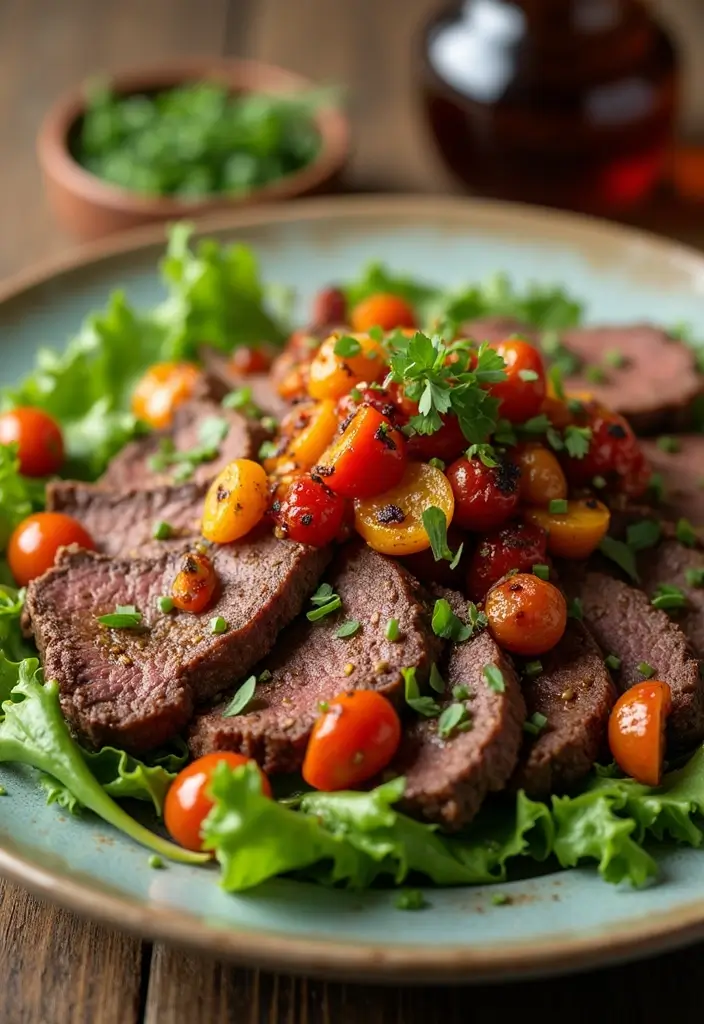 30 Beef Salad Recipes That Are Hearty and Delicious - 8. Beef Salad with Roasted Vegetables