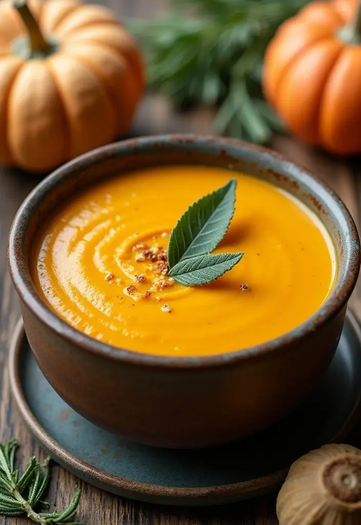 30 Best Fall Soup Recipes for Warm Comforting Nights 1 30 Best Fall Soup Recipes for Warm Comforting Nights - 1. Butternut Squash and Sage Soup