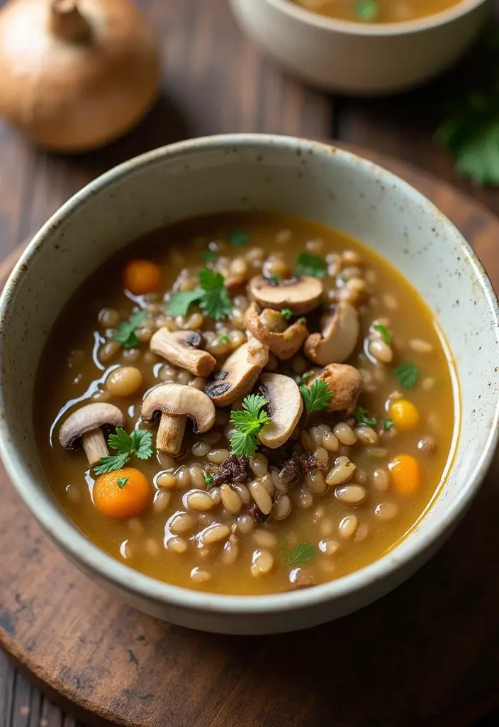 30 Best Fall Soup Recipes for Warm Comforting Nights 69 30 Best Fall Soup Recipes for Warm Comforting Nights - 11. Mushroom Barley Soup