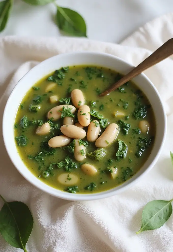 30 Best Fall Soup Recipes for Warm Comforting Nights 118 30 Best Fall Soup Recipes for Warm Comforting Nights - 18. Spinach and White Bean Soup