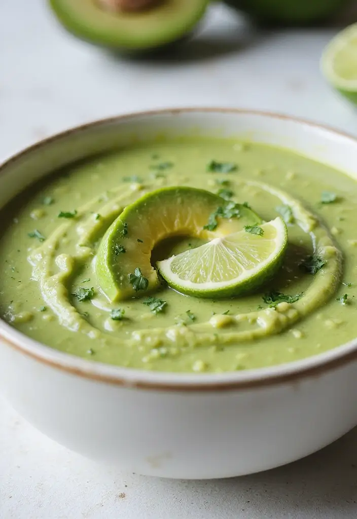 30 Best Fall Soup Recipes for Warm Comforting Nights 184 30 Best Fall Soup Recipes for Warm Comforting Nights - 28. Creamy Avocado Soup