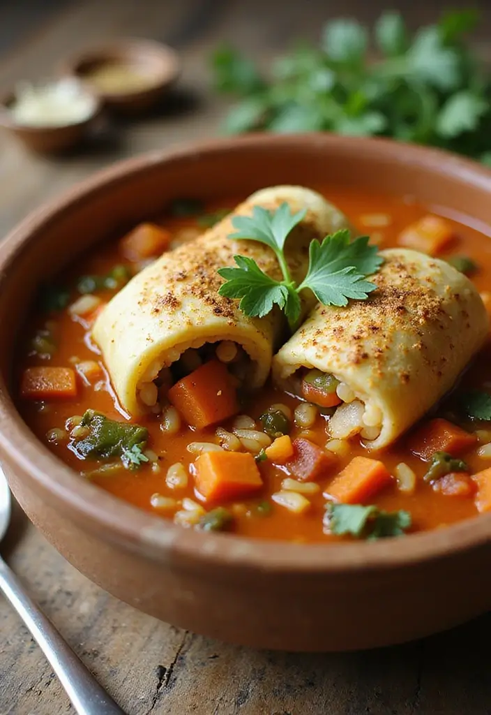 30 Best Fall Soup Recipes for Warm Comforting Nights 189 30 Best Fall Soup Recipes for Warm Comforting Nights - 29. Vegan Cabbage Roll Soup