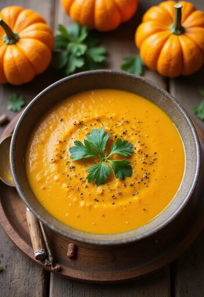 30 Best Fall Soup Recipes for Warm Comforting Nights 15 30 Best Fall Soup Recipes for Warm Comforting Nights - 3. Curried Pumpkin Soup
