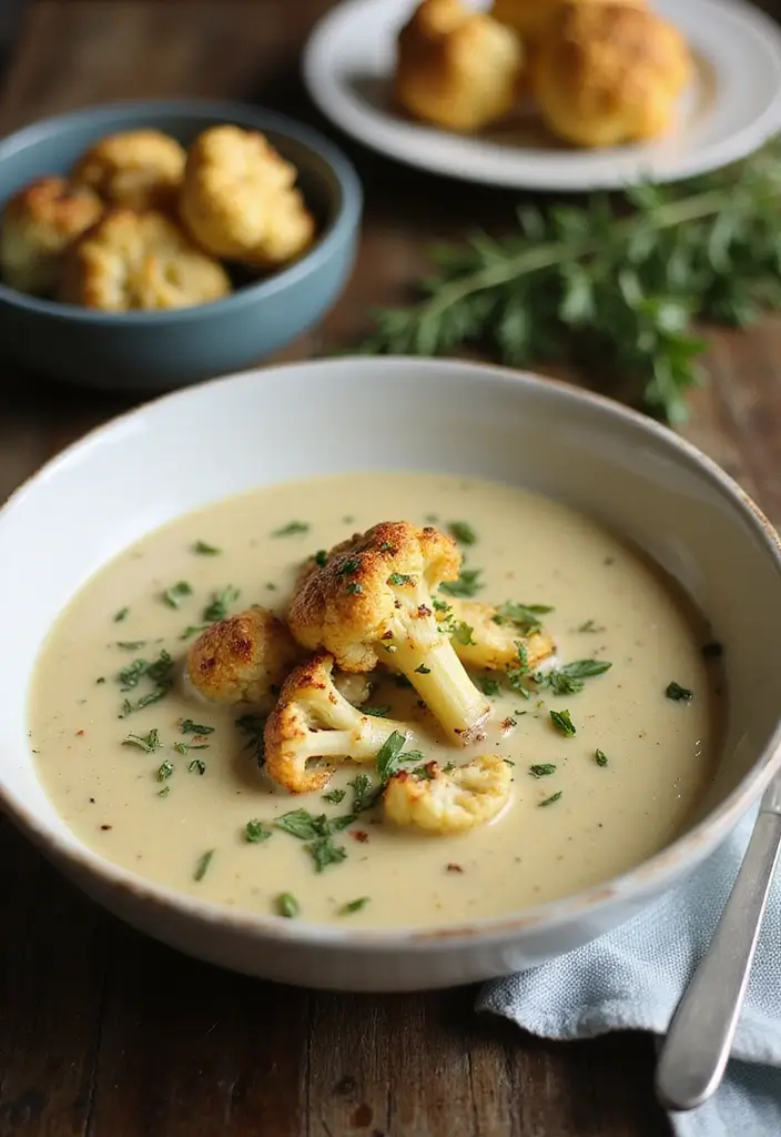 30 Best Fall Soup Recipes for Warm Comforting Nights 36 30 Best Fall Soup Recipes for Warm Comforting Nights - 6. Roasted Cauliflower Soup