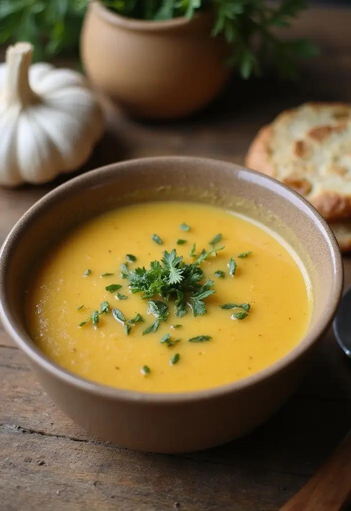30 Best Soup Recipes Everyone Should Try Once - 23. Roasted Garlic Soup