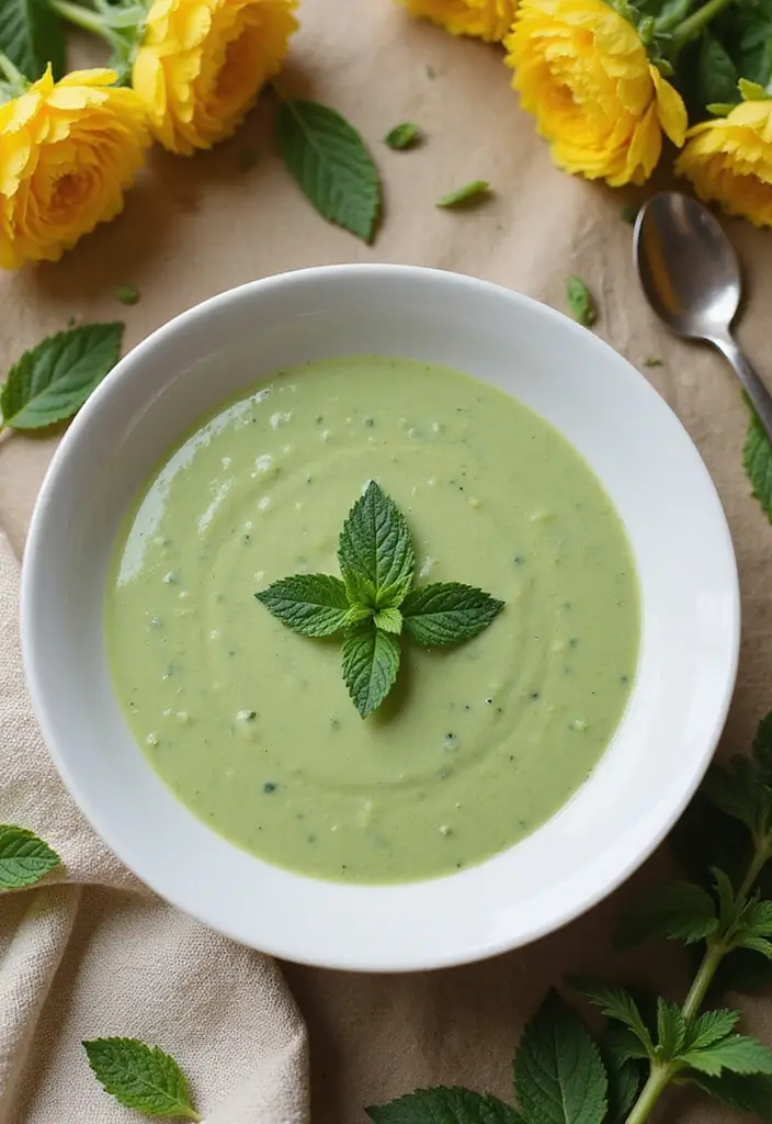 30 Bisque Soup Recipes That Feel Fancy Yet Easy - 14. Creamy Pea and Mint Bisque