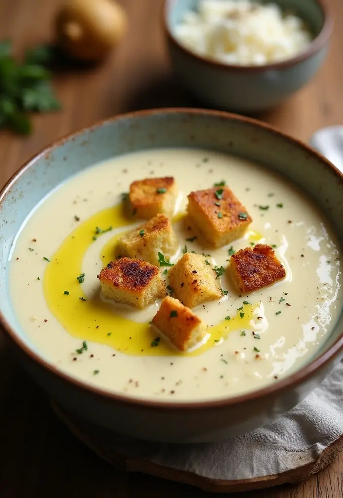 30 Bisque Soup Recipes That Feel Fancy Yet Easy - 18. Roasted Garlic and Cauliflower Bisque