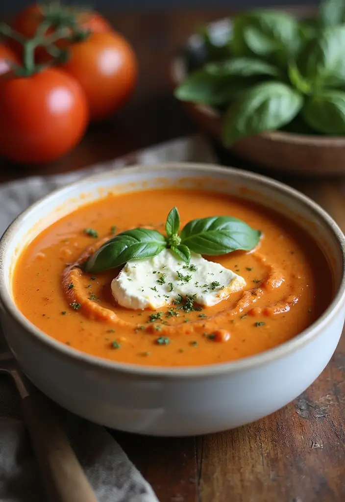 30 Bisque Soup Recipes That Feel Fancy Yet Easy - 27. Tomato Goat Cheese Bisque